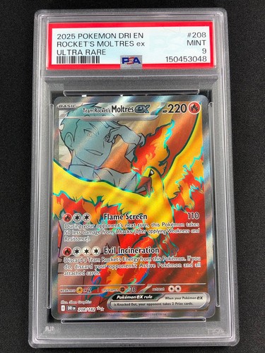 Team Rocket's Moltres ex graded PSA 9 for sale on eBay