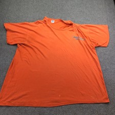 Vintage Clemson Tigers Shirt Mens 2XL Orange Football Russell Team Issued USA