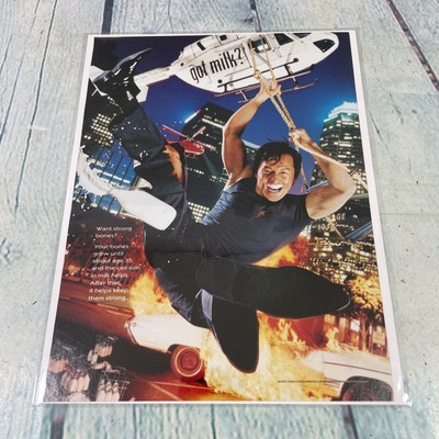 2000 Jackie Chan GOT MILK? Vintage Print Ad/Poster Pinup Promo Art Magazine Page