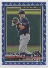 2023 Panini USA Baseball Stars & Stripes Blue Prizm 1/75 Brayden Taylor #96 tj1