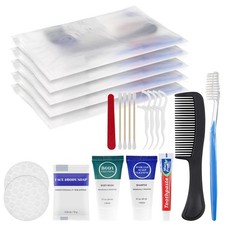 Toiletry Kits Travel Essentials Disposable Hygiene in Bulk, Trial Size Toilet...