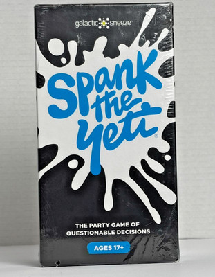 Spank the Yeti - The Adult Party Game of Questionable Decisions - NEW SEALED