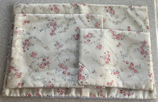 3 Vintage Travel Satin Hosiery Lingerie Bags 8"x6" 8"x 10" And 16" X 10"