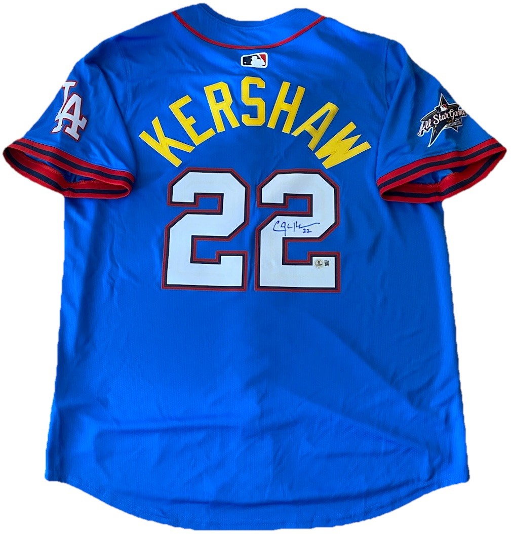 Clayton Kershaw Autographed Signed Los Angeles Dodgers Dodgers 2025 All Star Nike Jersey Beckett 