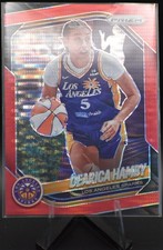 2025 Panini Prizm WNBA-Dearica Hambry #39 Red Pulsar 241/299 & BASE CARD-Sparks
