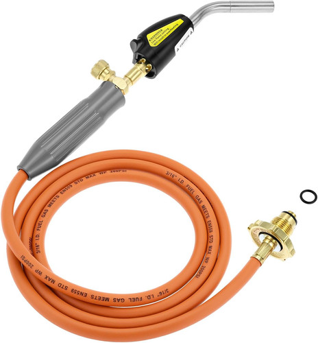 Propane Torch 78.7in Hose Electric Ignition Type1 OPD Valve Welding Brazing Tool
