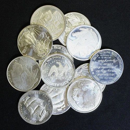 1 Troy Oz .999 Fine Silver Rounds - Random Design and Mint