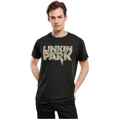 Merchcode Linkin Park Distressed Logo Tee Herren Oberteil T-Shirt LP Alternative