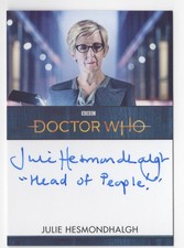 Julie Hesmondhalgh as Judy DOCTOR WHO Series 11 & 12 Inscription Autograph Card