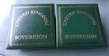 2 X Royal Mint Full Soveriegn Presentation Boxes