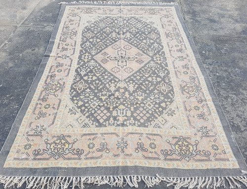 Vintage Printed Traditional Beautiful Turkish Kilim Floor Rug Carpet 238x158 cm