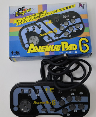 PC Engine Avenue Pad 6 Controller Box Japan *US Seller* *works*