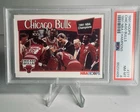 1991-92 Hoops Michael Jordan Chicago Bulls Team Card PSA 8 NM-MNT #277
