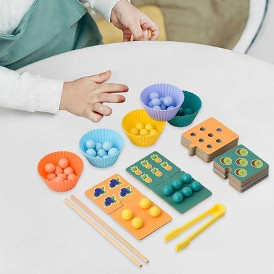 Counting and Color Sorting Toys Gift Matching Game for Aged 3+ Kids Toddlers