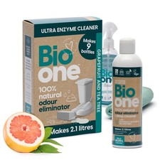Enzyme Cleaner Odour Eliminator Concentrate Makes 9x 250ml Bio One Bottles 13.34 per litre