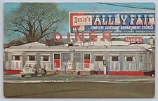 Rosie's Diner Postcard by John Baeder 1979 NYC Diner Art Book Signing Advert