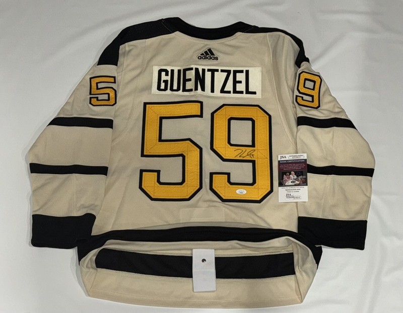 JAKE GUENTZEL SIGNED ADIDAS PENGUINS 2023 WINTER CLASSIC JERSEY LICENSED JSA COA