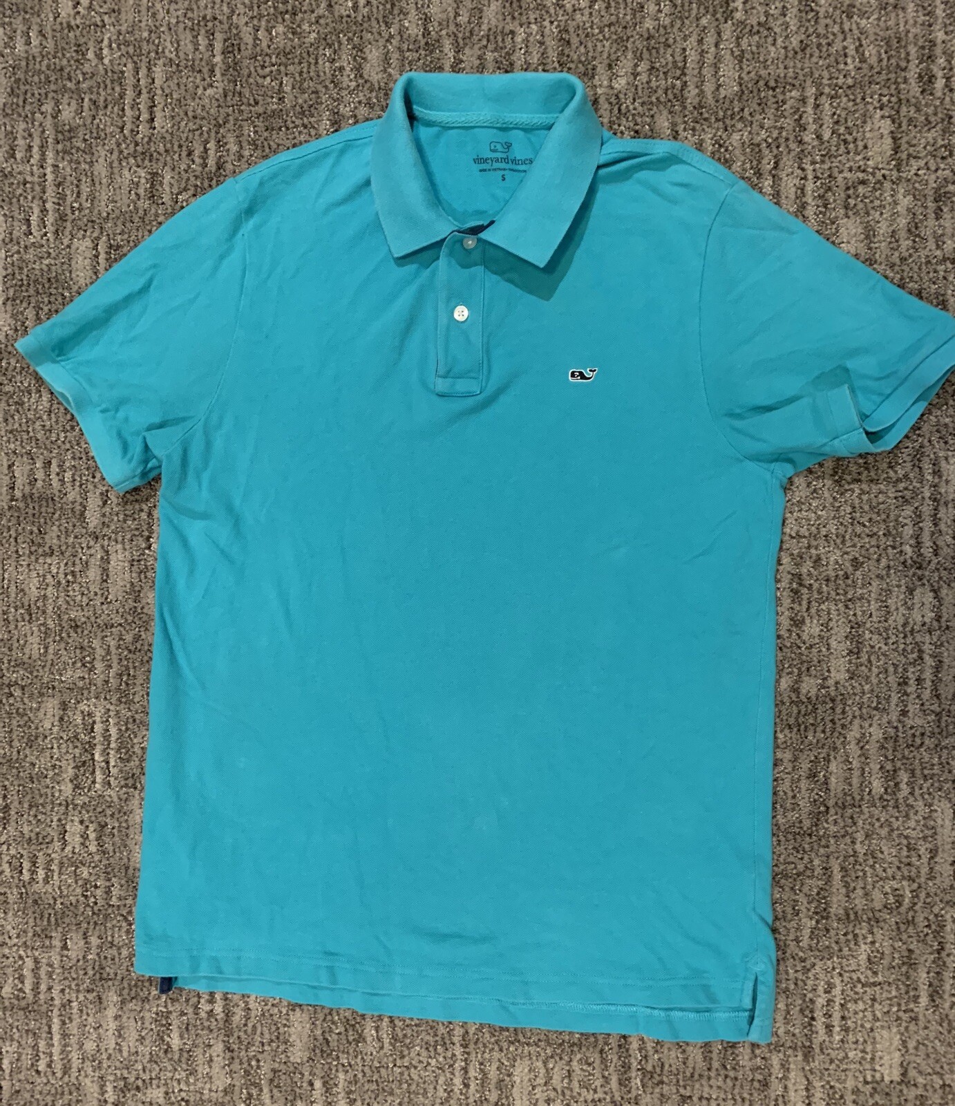 MENS VINEYARD VINES POLO SHIRT SS SIZE SMALL Gem