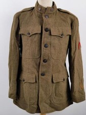 U.S. WWI AEF  tunic, soldier was member of the 90th Infantry Division, which had