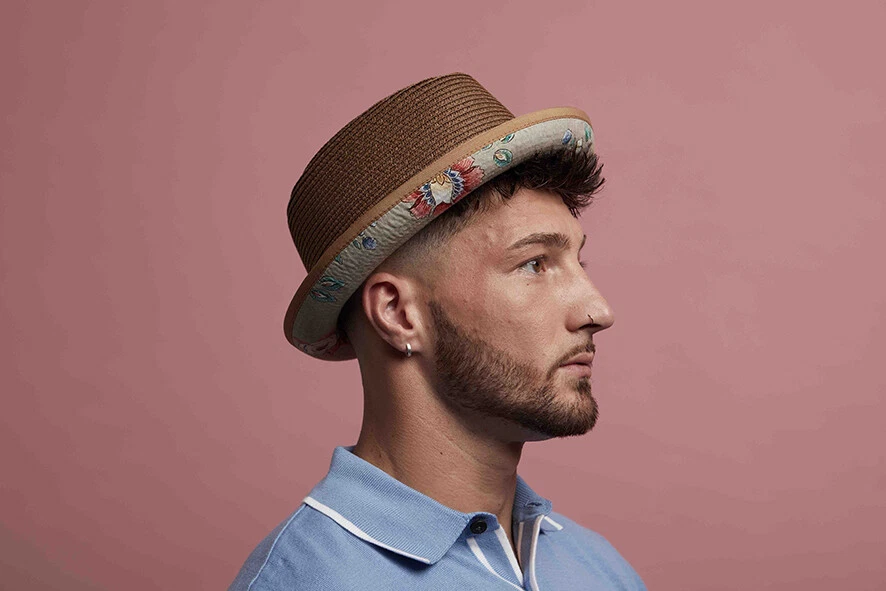 Dasmarca TOMMY summer diamond crown lightweight porkpie hat
Opens in a new window or tab