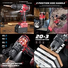 drill milwaukee cordless battery driver set brushless tool parts