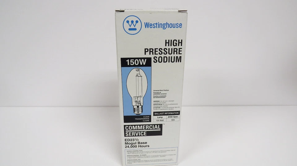 Westinghouse 150 Watt High Pressure Sodium Bulb #37443 Clear Mogul Base NEW - Image 2 of 4
