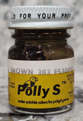 FLOQUIL POLLY S MODEL and HOBBY COLORS PAINT - .5oz .5 oz OUNCE - BROWN 383