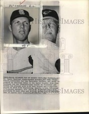 1962 Press Photo Cardinals' baseball player Ray Washburn & Orioles' John Powell