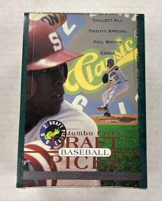 1992 Classic Minor League Draft Picks Jumbo Packs w/Bonus Foil Pack Sealed Box