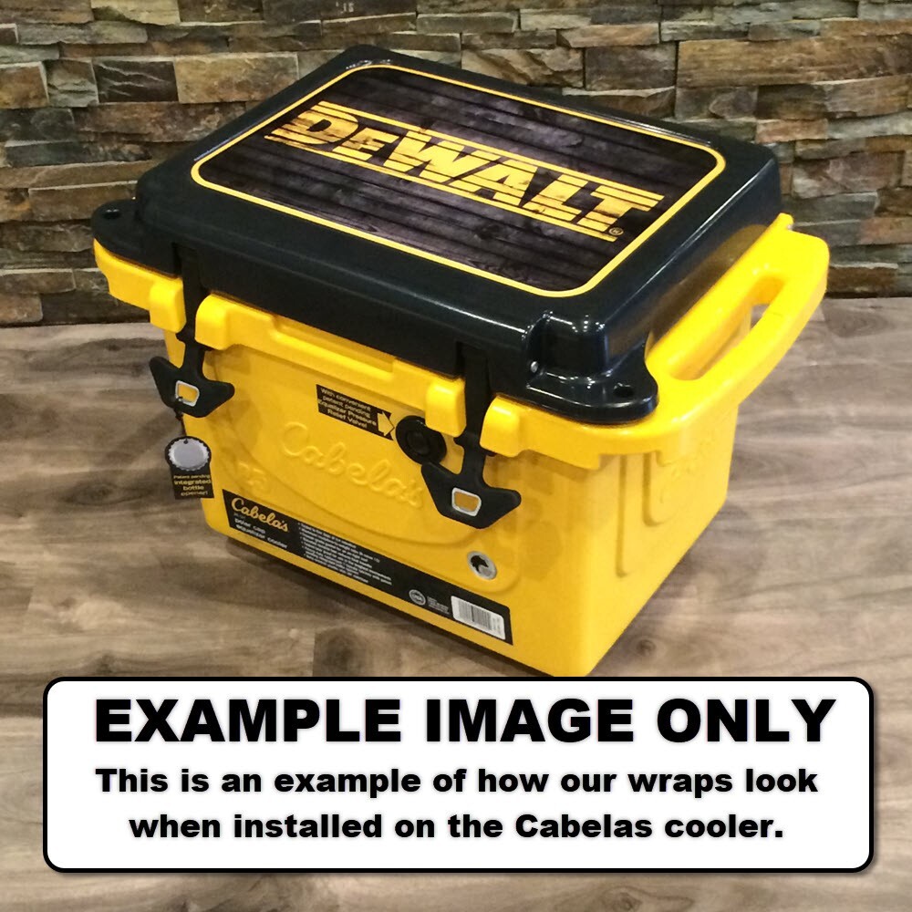 Vinyl Cooler Wrap fits Cabela's Polar Cap 40 Decal Skin Lid USA