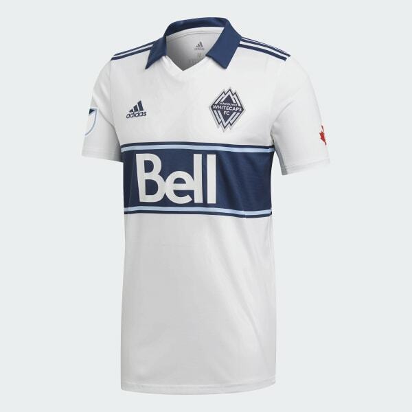 Футболка Adidas MLS Vancouver Whitecaps FC Белая, синяя Sz Medium DP4809