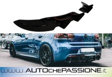 Splitter estrattore posteriore sotto paraurti Golf 6 R 2008 2012 R20 Maxton
