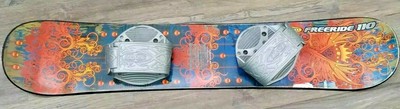 Esp Freeride 110 Youth Snowboard W/Adjustable Bindings Steampunk Crown Blue 42x8