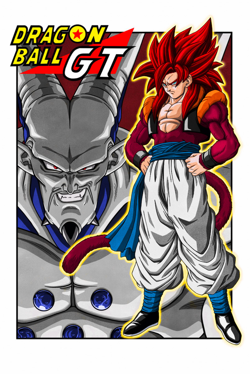 Dragon Ball GT Poster Baby-Vegeta Goku SSJ4 12in x 18in Free