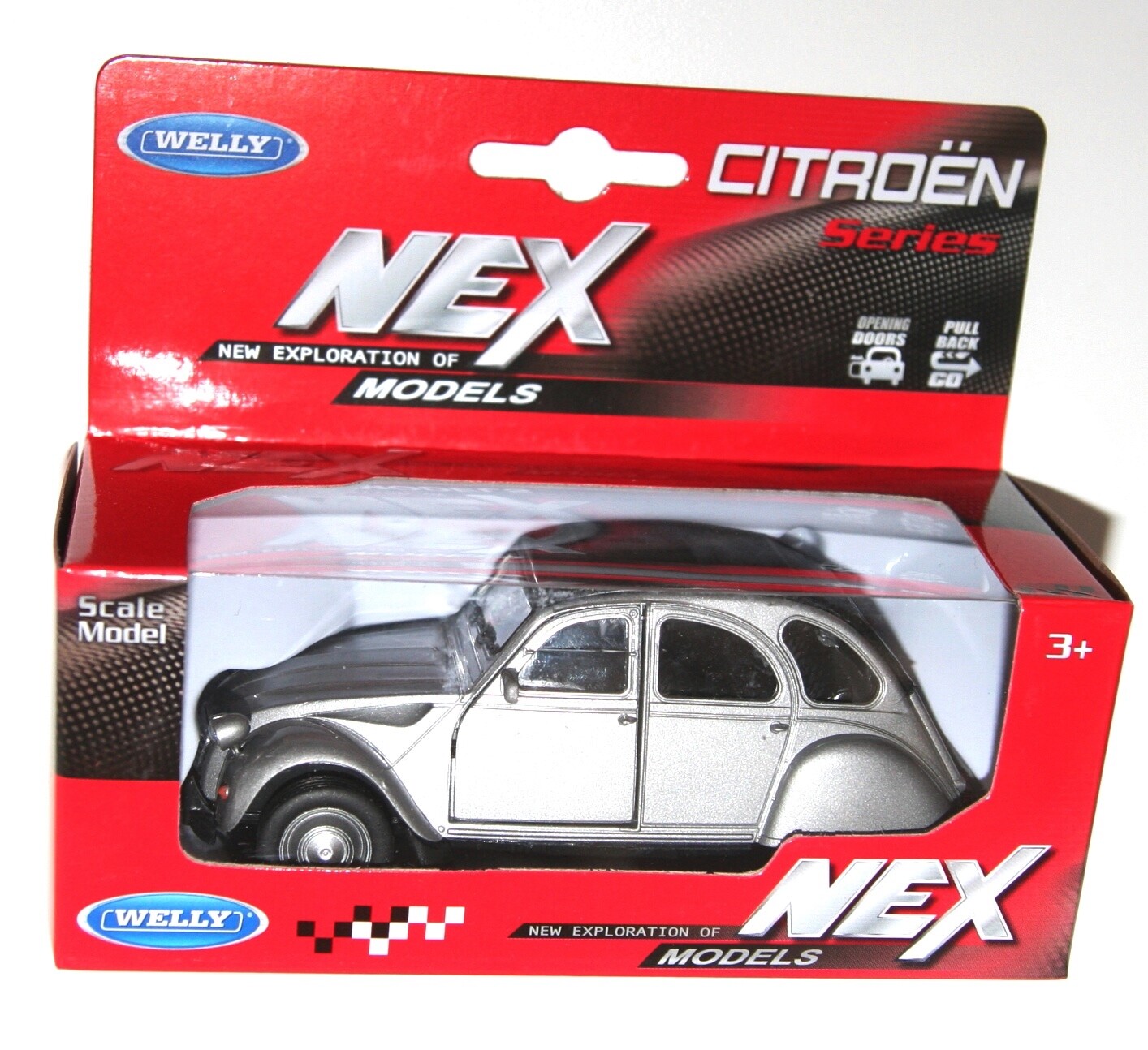 Welly - CITROEN 2CV (Grey) Model Scale 1/39
