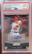 G877 2018 PANINI CHRONICLES PRIZM SIGNATURES JUAN SOTO #PSJS PSA 10 AUTO