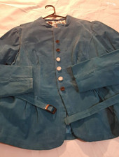 North Style Blue Women's Teal Leather Jacket Size Xl Belted Peblum Sides