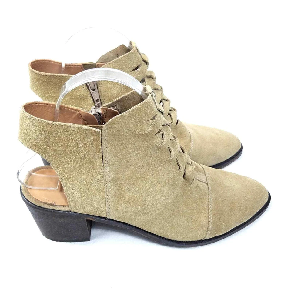 Botín Anthropologie Klub Nico Bernita espalda abierta talla 9 gamuza beige tostado botín Foto 4 de 4