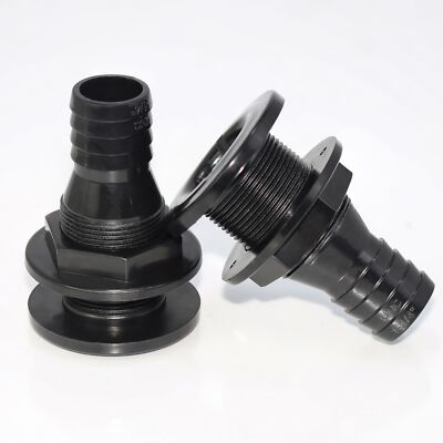 2Pcs Thru Hull Fitting1-1/4'' Marine Through Hull Connector Fitting for Boats ...