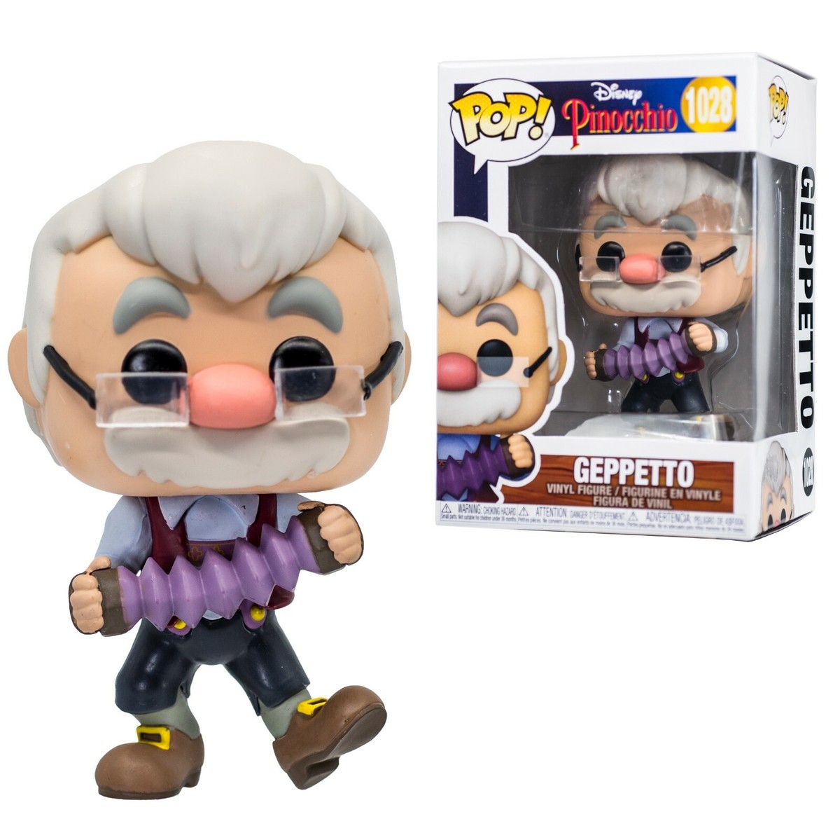Disney Pinocchio Geppetto with Accordion Funko Pop #1028 Vinyl