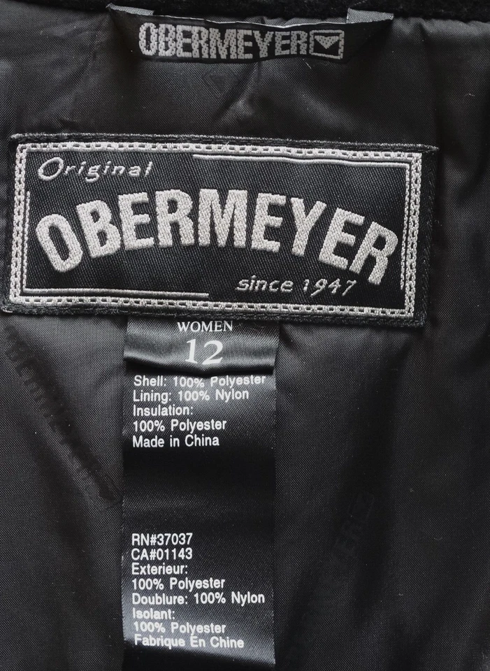 Obermeyer Original Ladies Ski Jacket Size 12 w/Stowaway Hood - Image 2 of 4