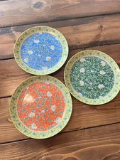 Sadek Plates Set Of 3 Floral Display Plates/ Sadek By Andrea