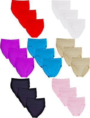 6er Pack Größe 38-58 Frauen Slips Damenunterwäsche Basic Taillenslip Übergröße