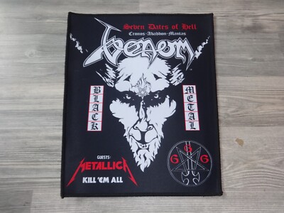Venom Patch Backpatch Back Patch Thrash 666 Seven Dattes of Hell *