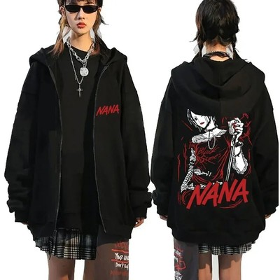 Nana Anime Zipper Hoodie Unisex Men Women Sweatshirt Pullover Tops Sweater Gifts