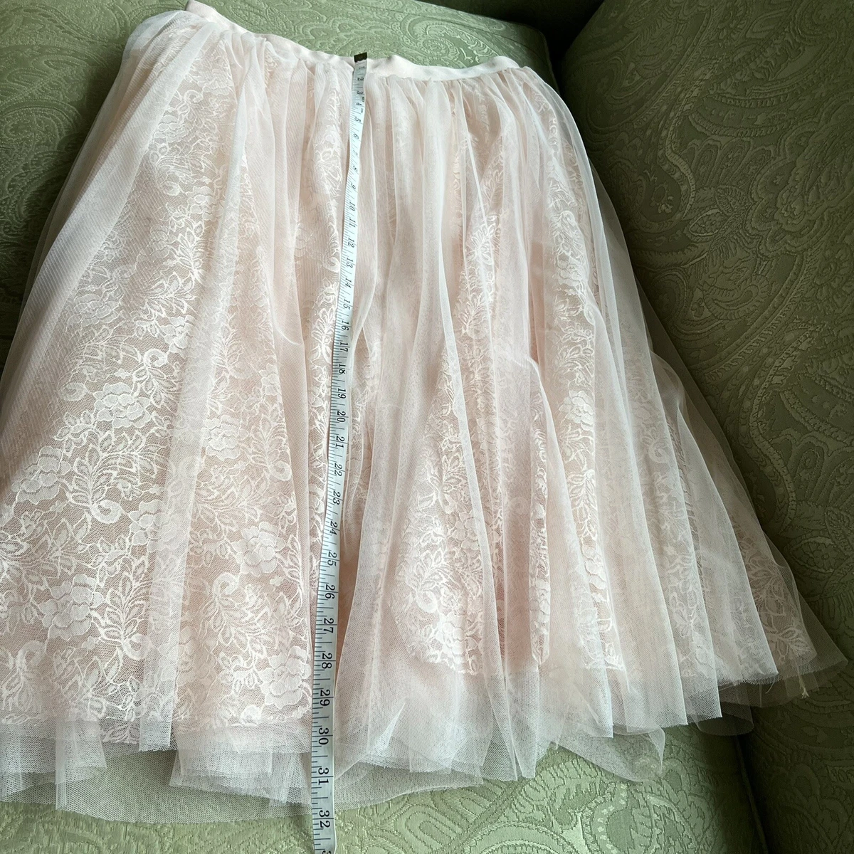 Layered tulle cheap lace skirt