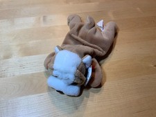 Ty Vintage 1996 Beanie Baby Wrinkles the Bull Dog Toy with Tag