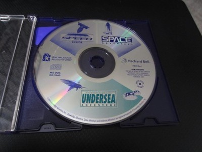 Packard Bell Undersea Adventure, Space Adventure & Space MS-DOS (PC, 1994)