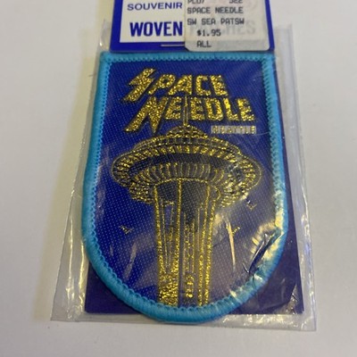 VTG SPACE NEEDLE Seattle Woven Sew On Patch