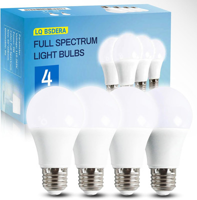4PK Full Spectrum Light Bulbs, 9W, 6000K Natural Light That Mimic Sunlight, Boos